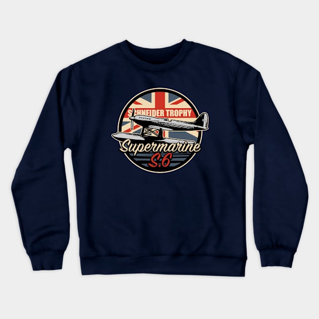 Supermarine S.6 Crewneck Sweatshirt by TCP